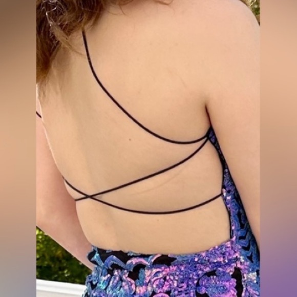 Windsor Sequin Strappy Mini Dress - Picture 3 of 8